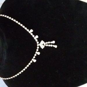 Vintage rhinestone choker